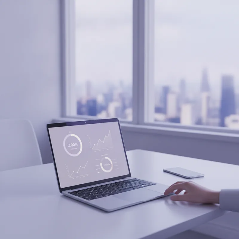 dashboard dei segnali di mercato generati dall'AI con grafico di tendenza live e livelli di confidenza